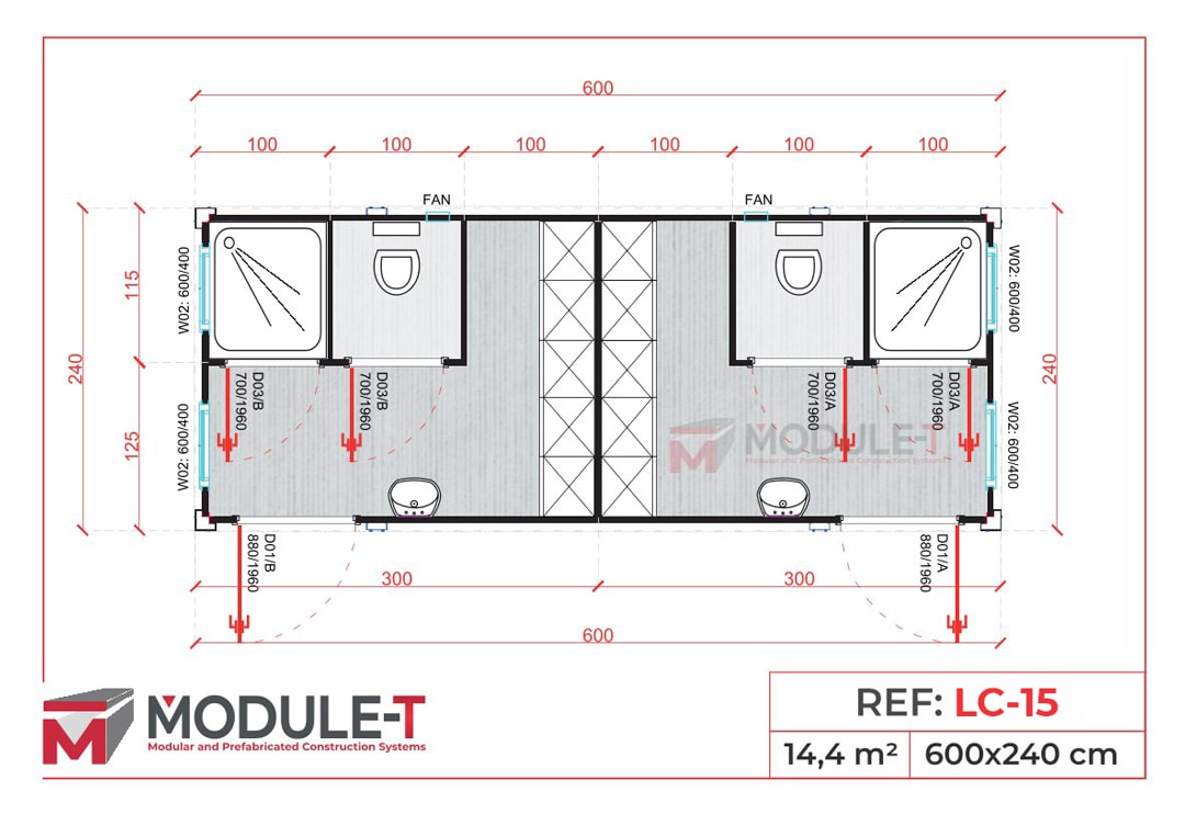 Module-T | Conteneur Vestiaire