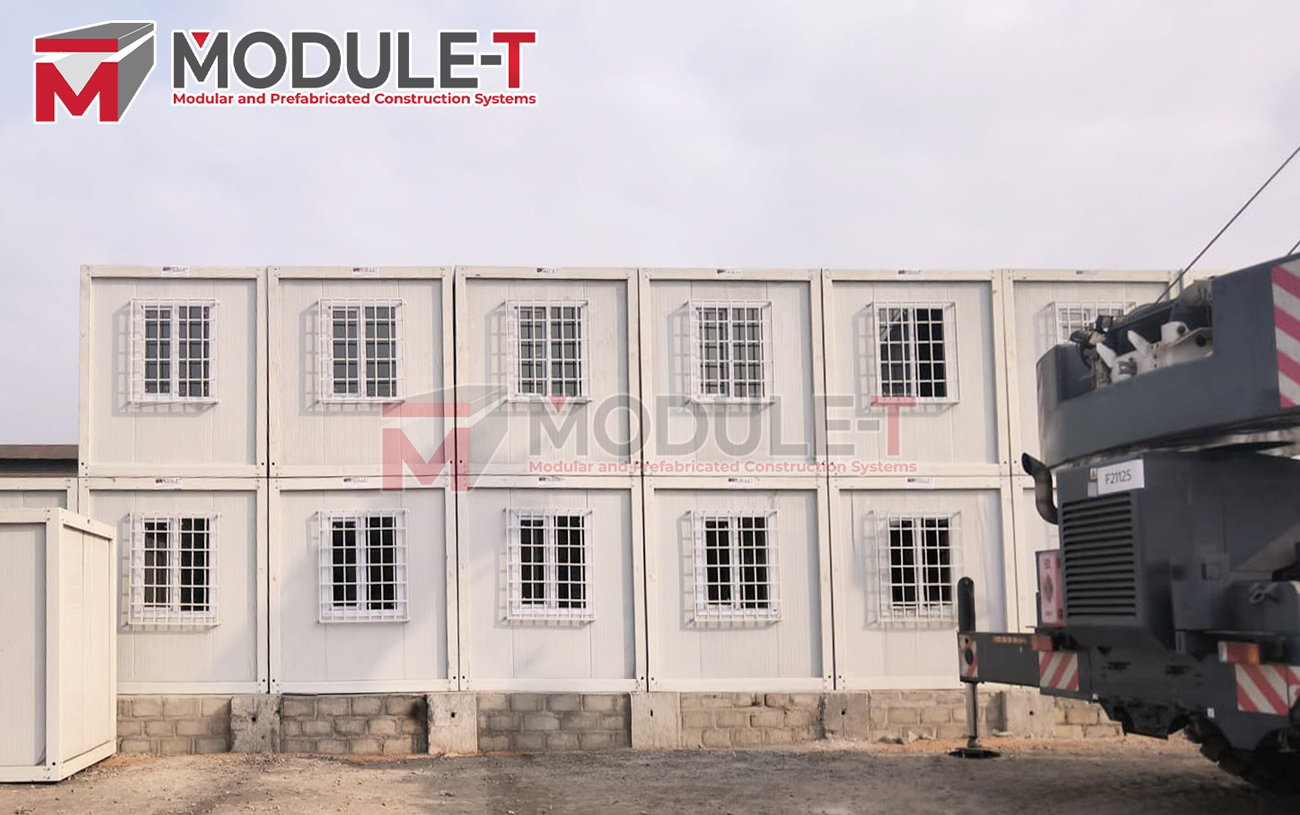 Module-T | Campamento Modular de Dos Plantas de 936 m² en el Puerto de Matadi, Kinshasa – República Democrática del Congo