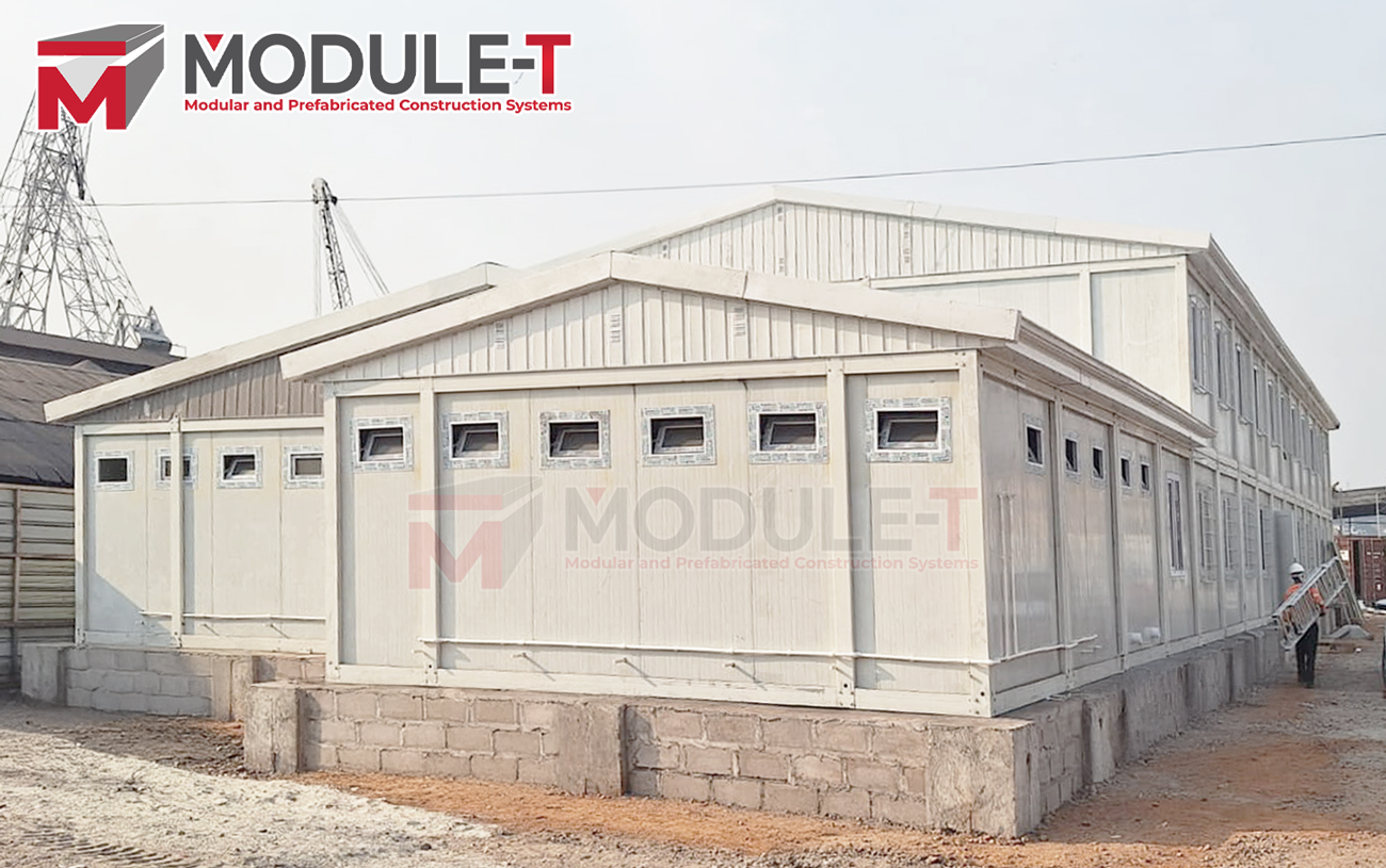 Module-T | Campamento Modular de Dos Plantas de 936 m² en el Puerto de Matadi, Kinshasa – República Democrática del Congo