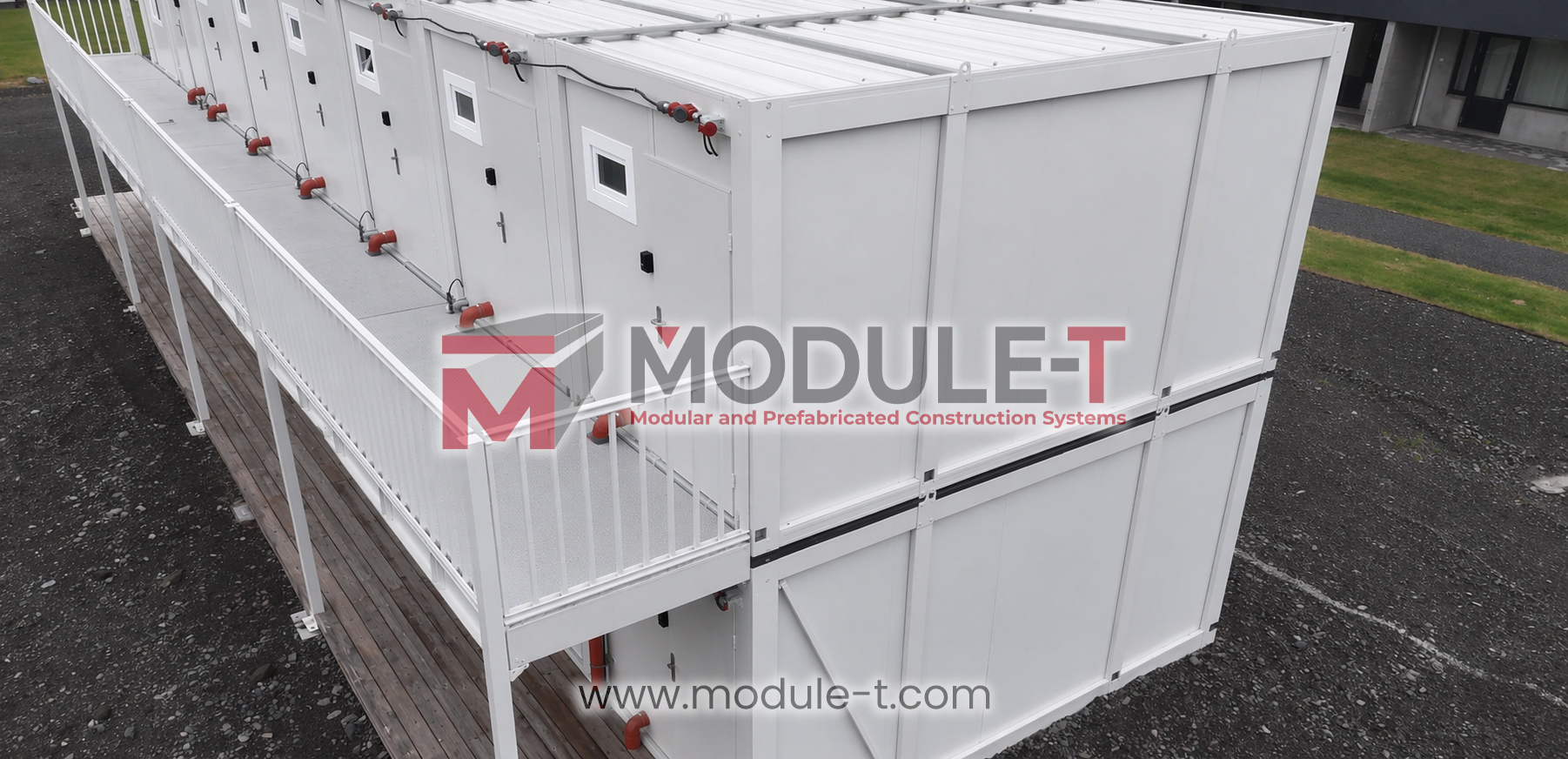 Module-T | Modular Building in Iceland – 192 m² Two-Storey Prefabricated Building Delivered in 3 Weeks