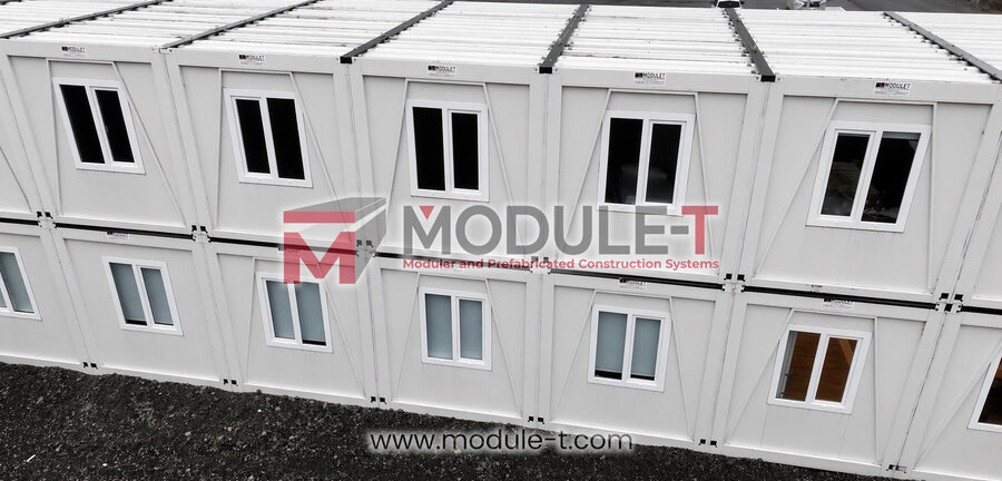 Modular Building in Iceland – 192 m² Two-Storey Prefabricated Building Delivered in 3 Weeks